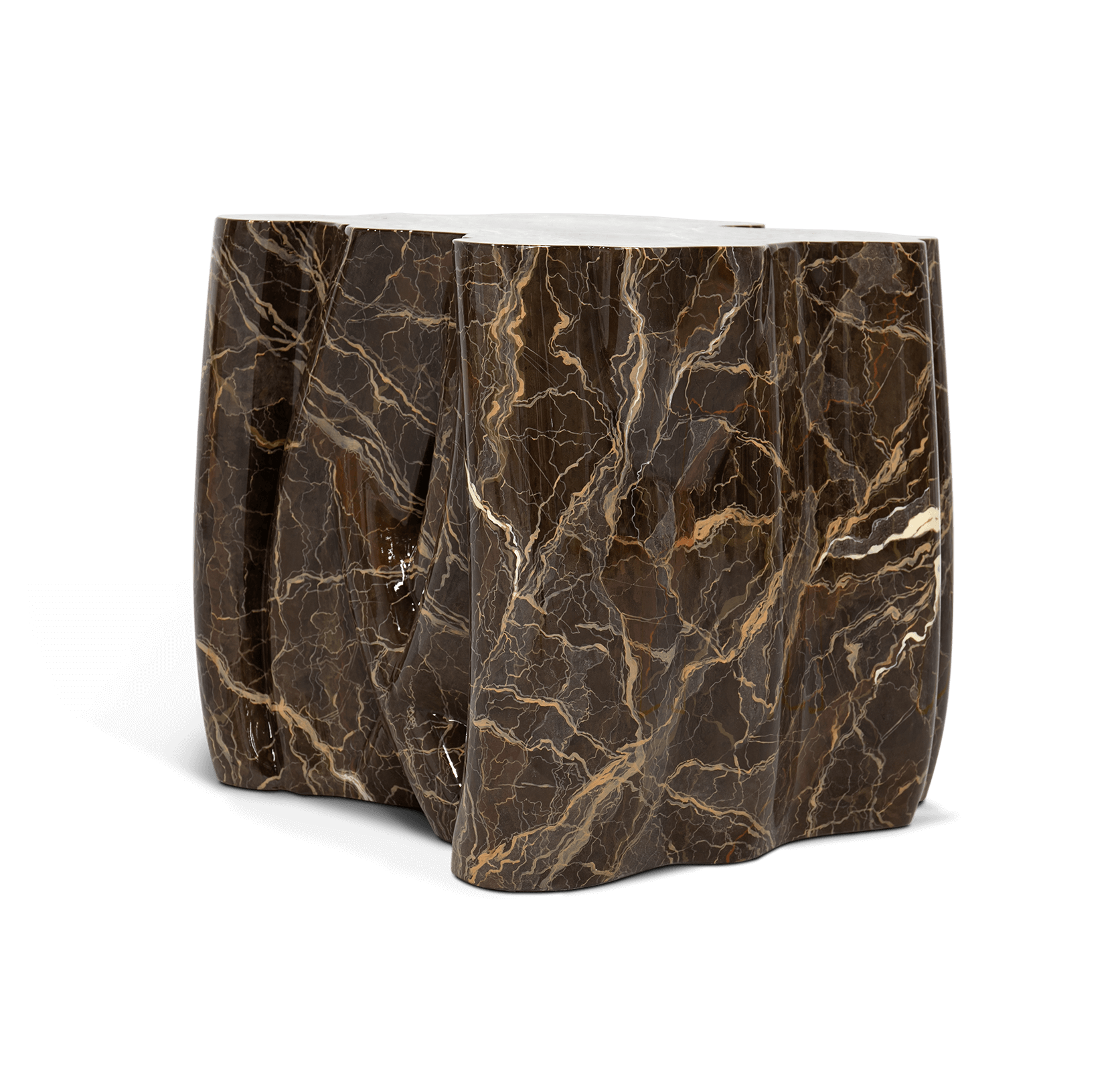 Brązowy stolik boczny Spectrum