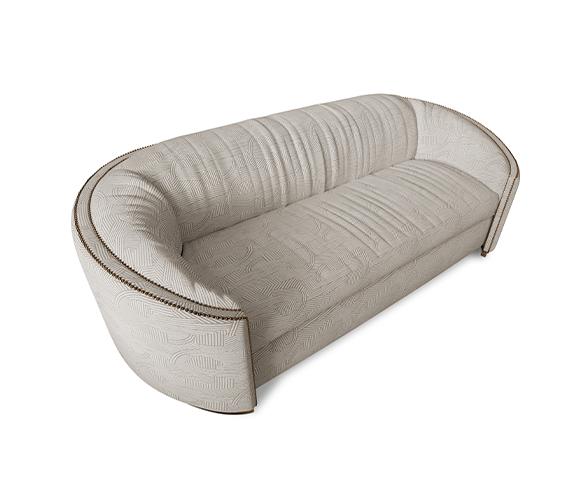 Sofa zakrzywiona Premium Comfort beżowa