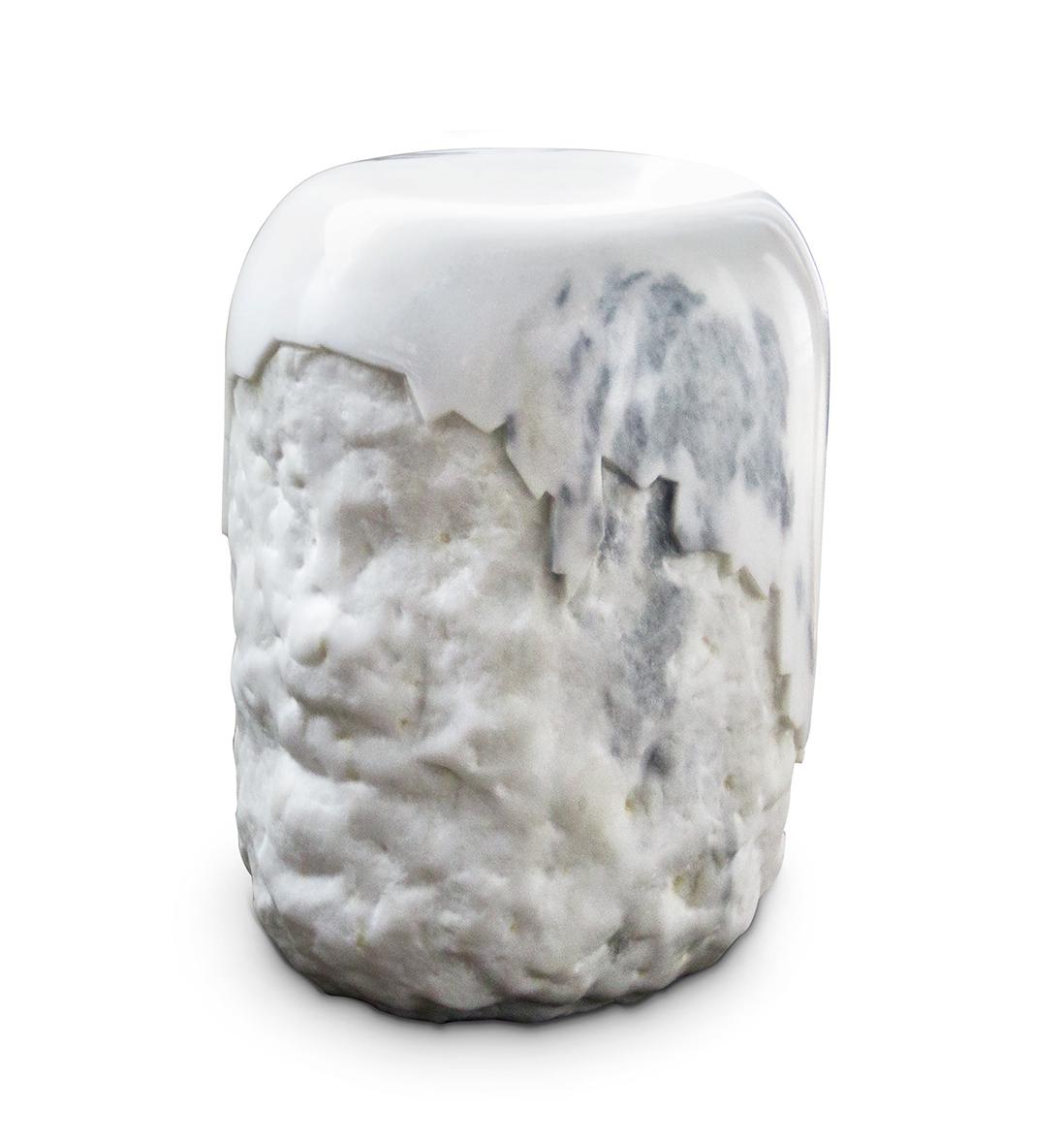 Stołek marmurowy Carrara