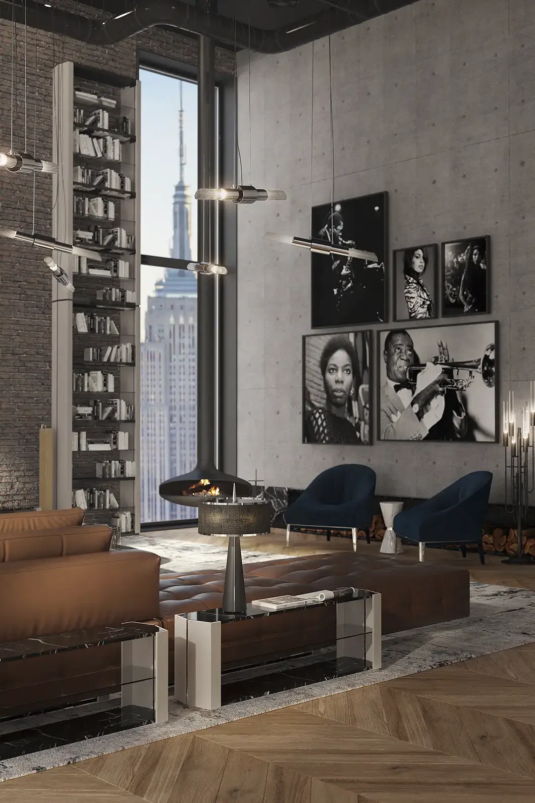 Długi stolik boczny Horizon - 1