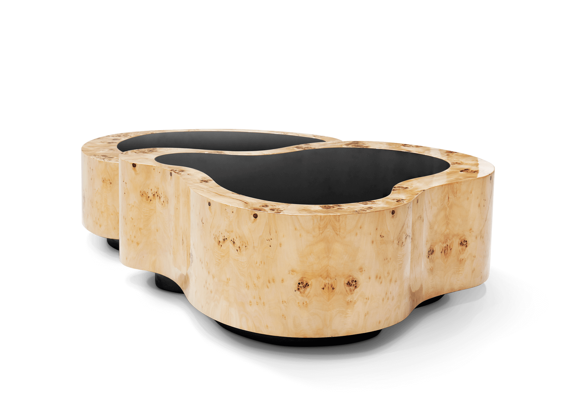 Zestaw stolików Crest z drewna topoli