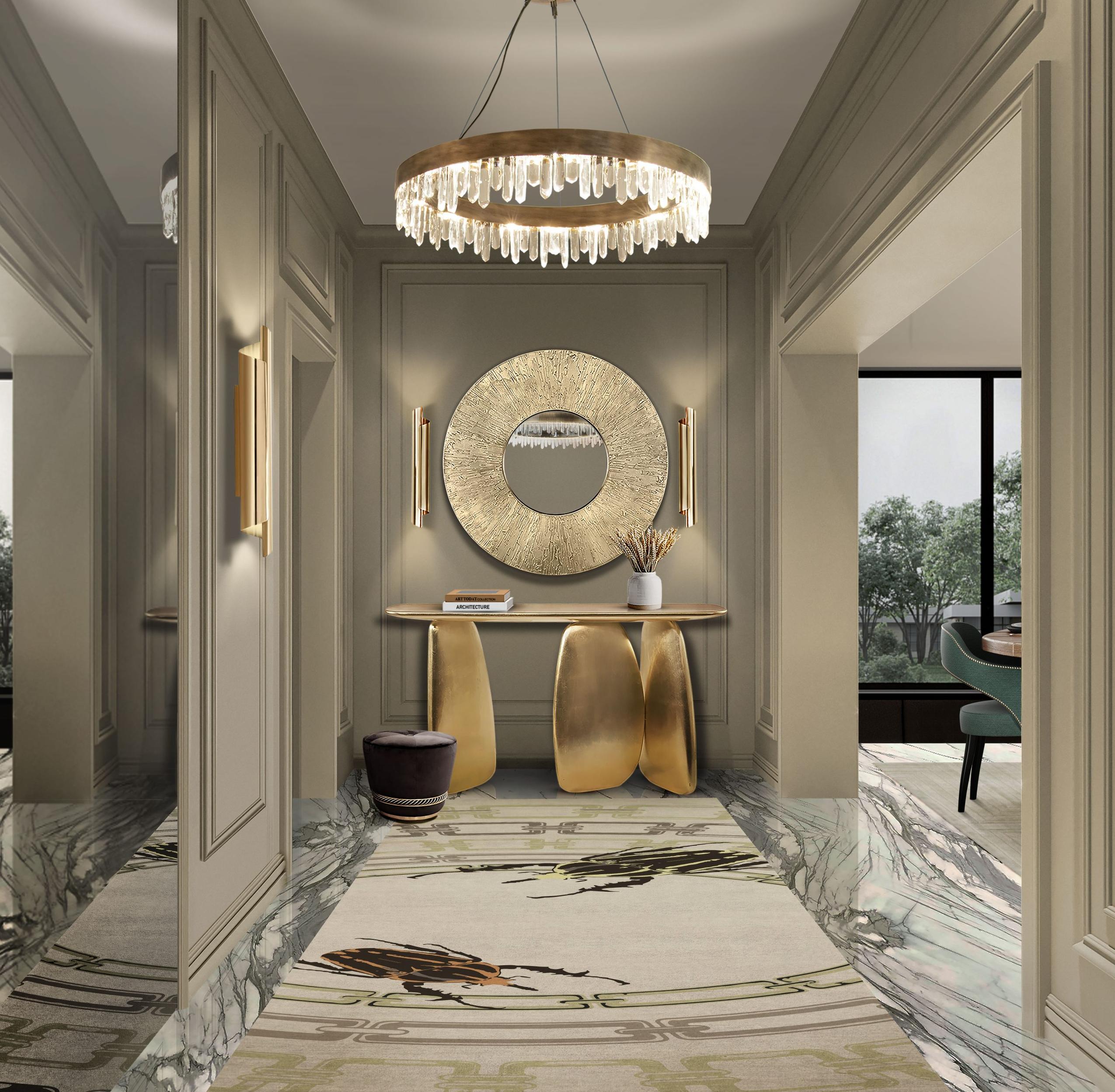 Konsola rzeźbiarska złota