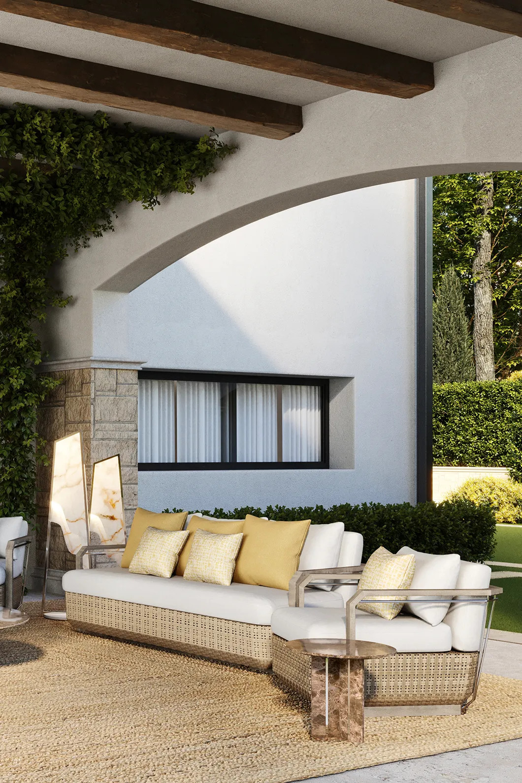 Zewnętrzna lampa podłogowa Grand Aura - 1