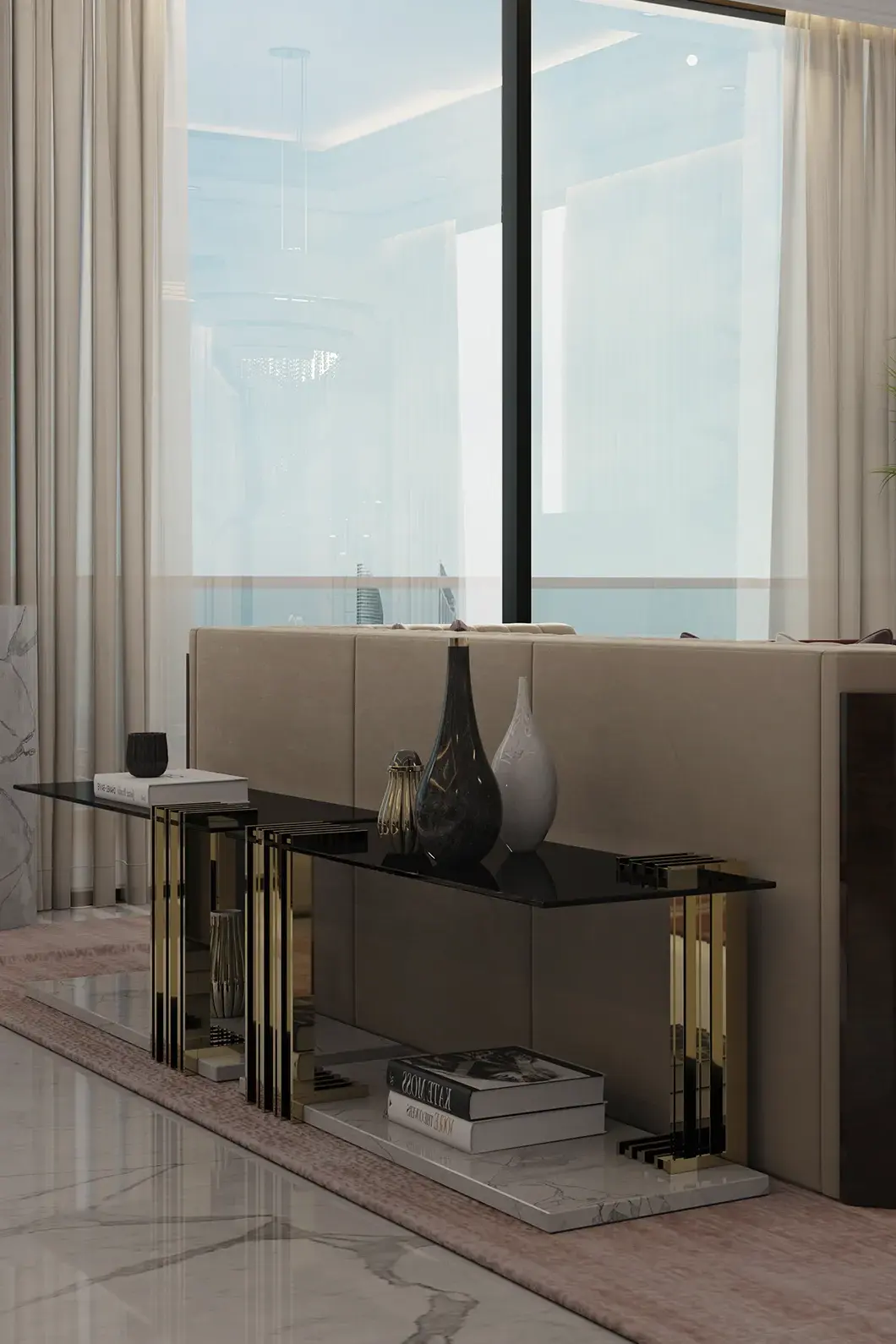 Długi stolik boczny Whirlwind - 1