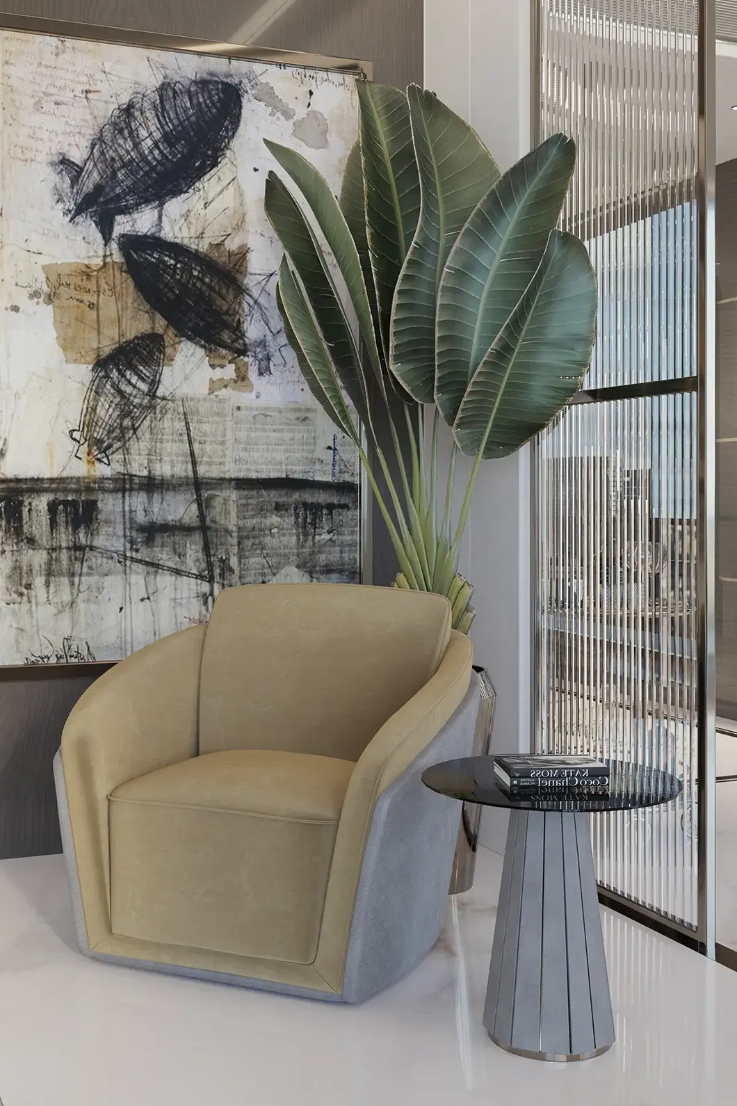 Stolik boczny Radiance II brązowy