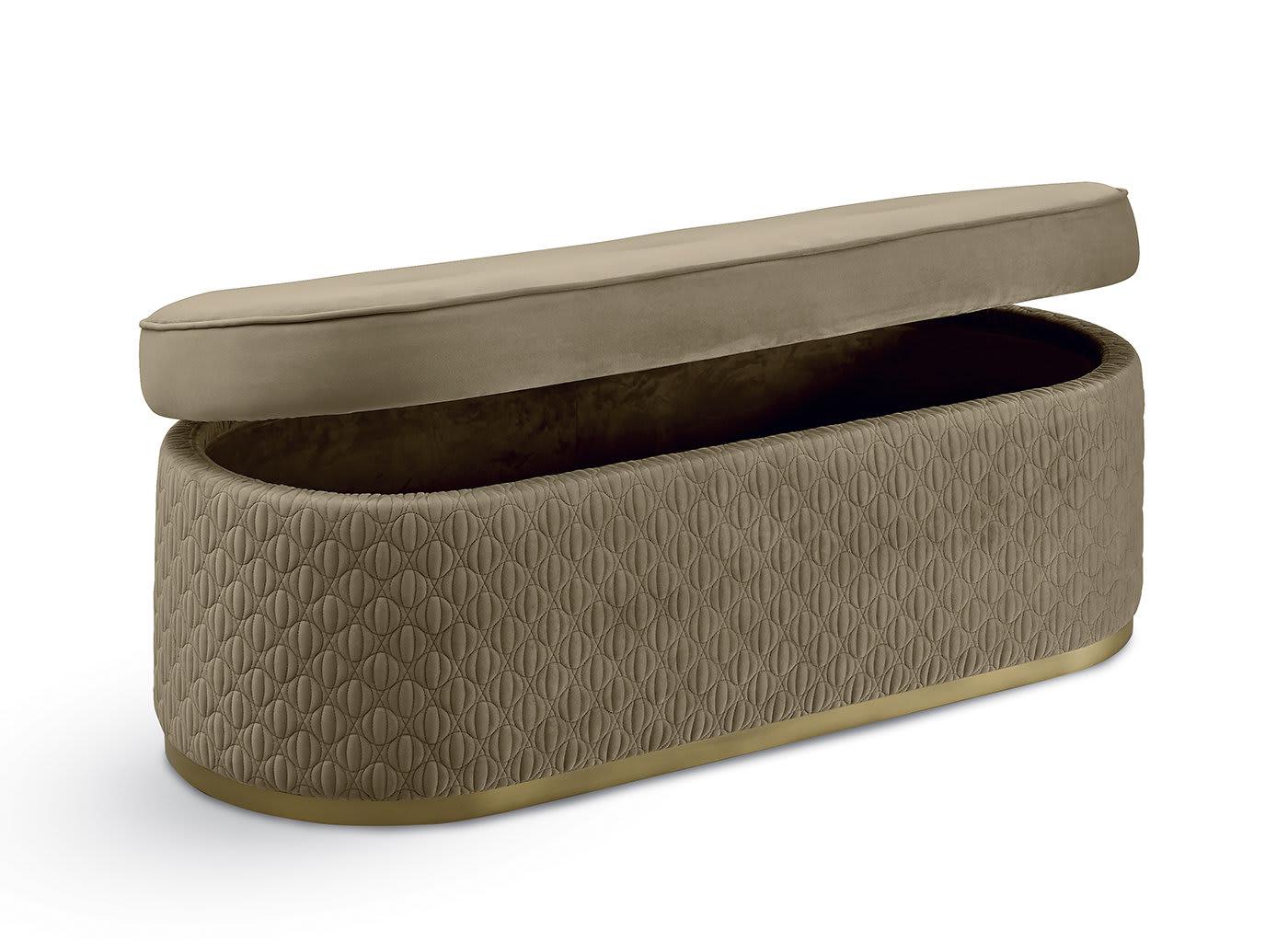 Beżowa ławka Oliver