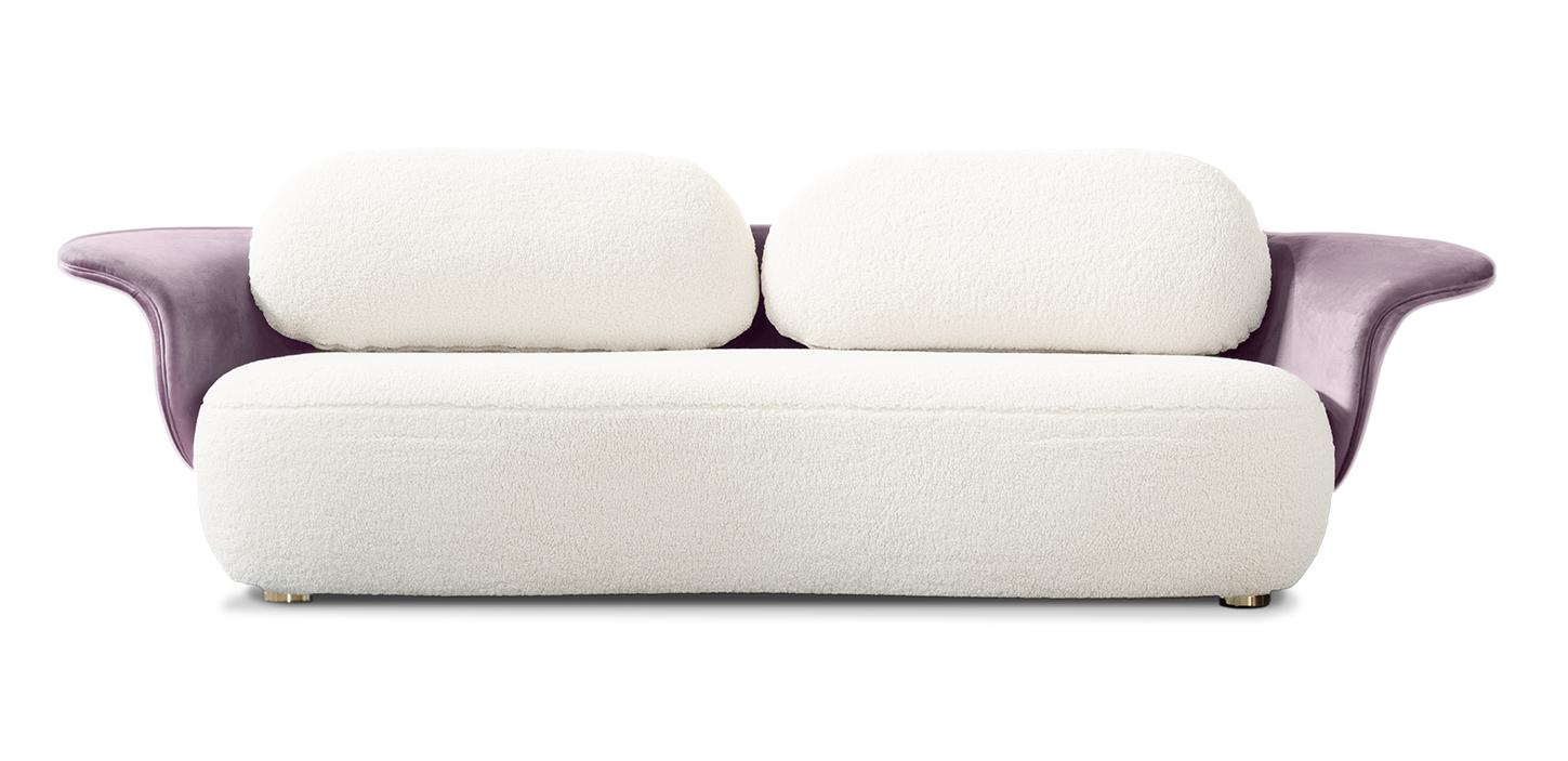 Pluszowa sofa Theodore