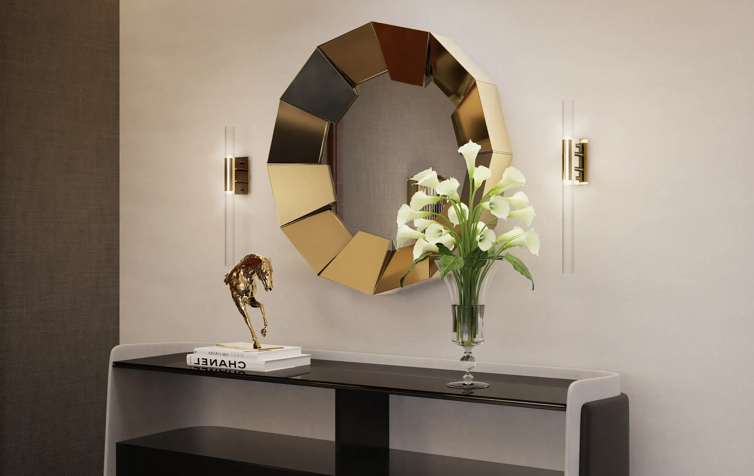 Lustro Radiance złote - 4