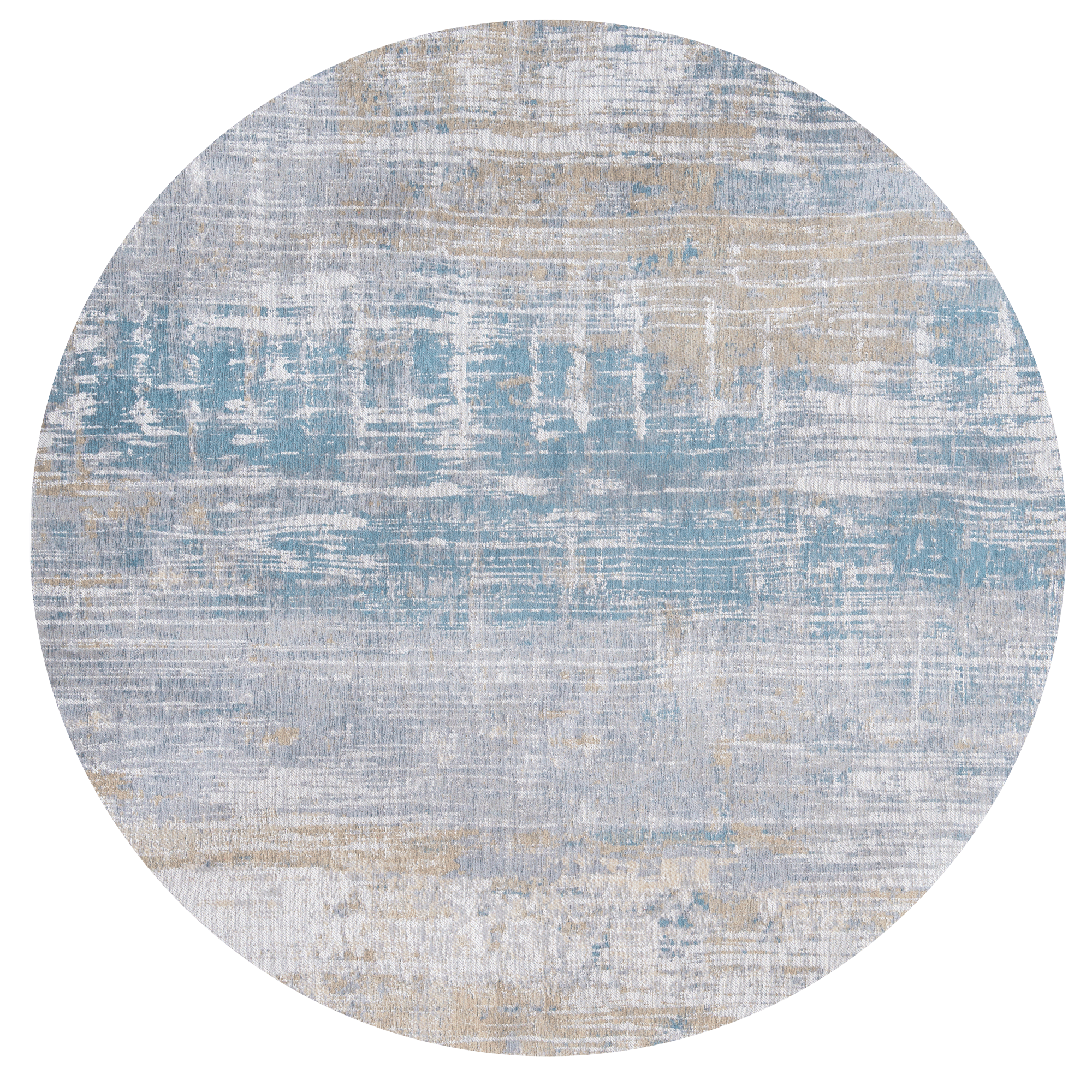 Dywan okrągły 8718 Long Island Blue | Rozmiar: Ø 240 cm