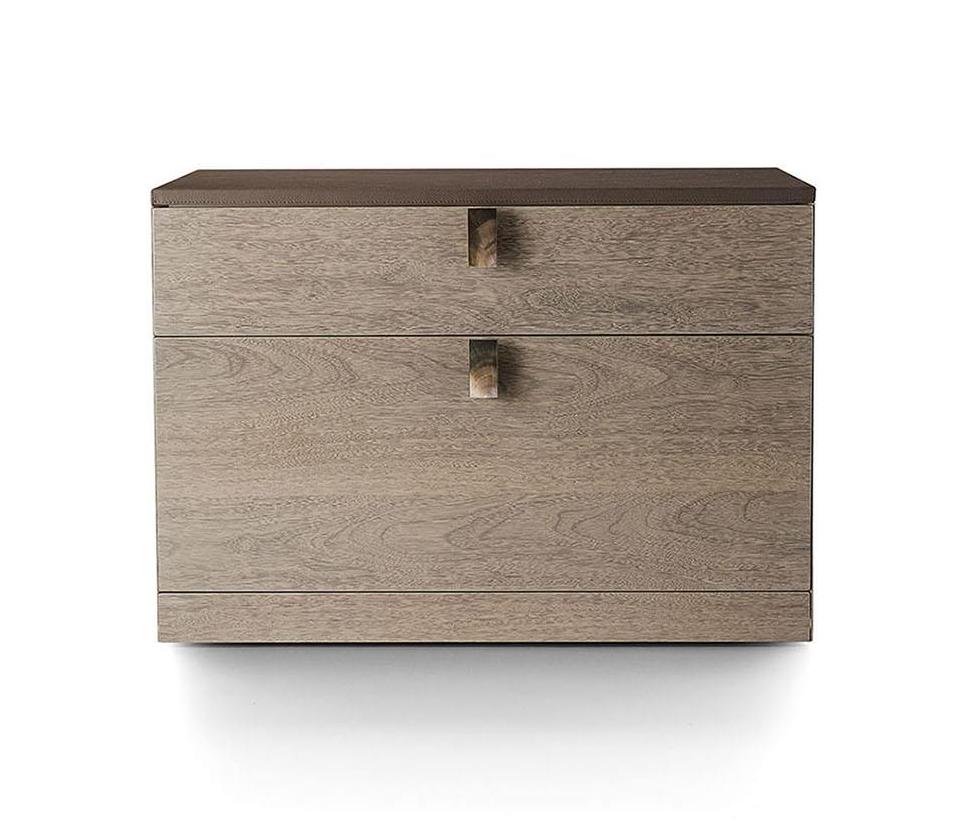 Szafa biurowa z blatem ze skóry