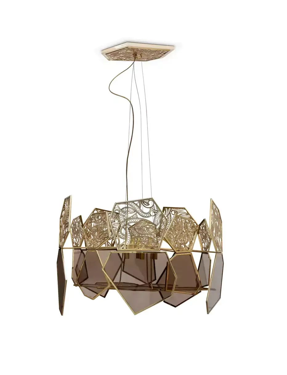 Żyrandol Hypnotique Bronze Glass
