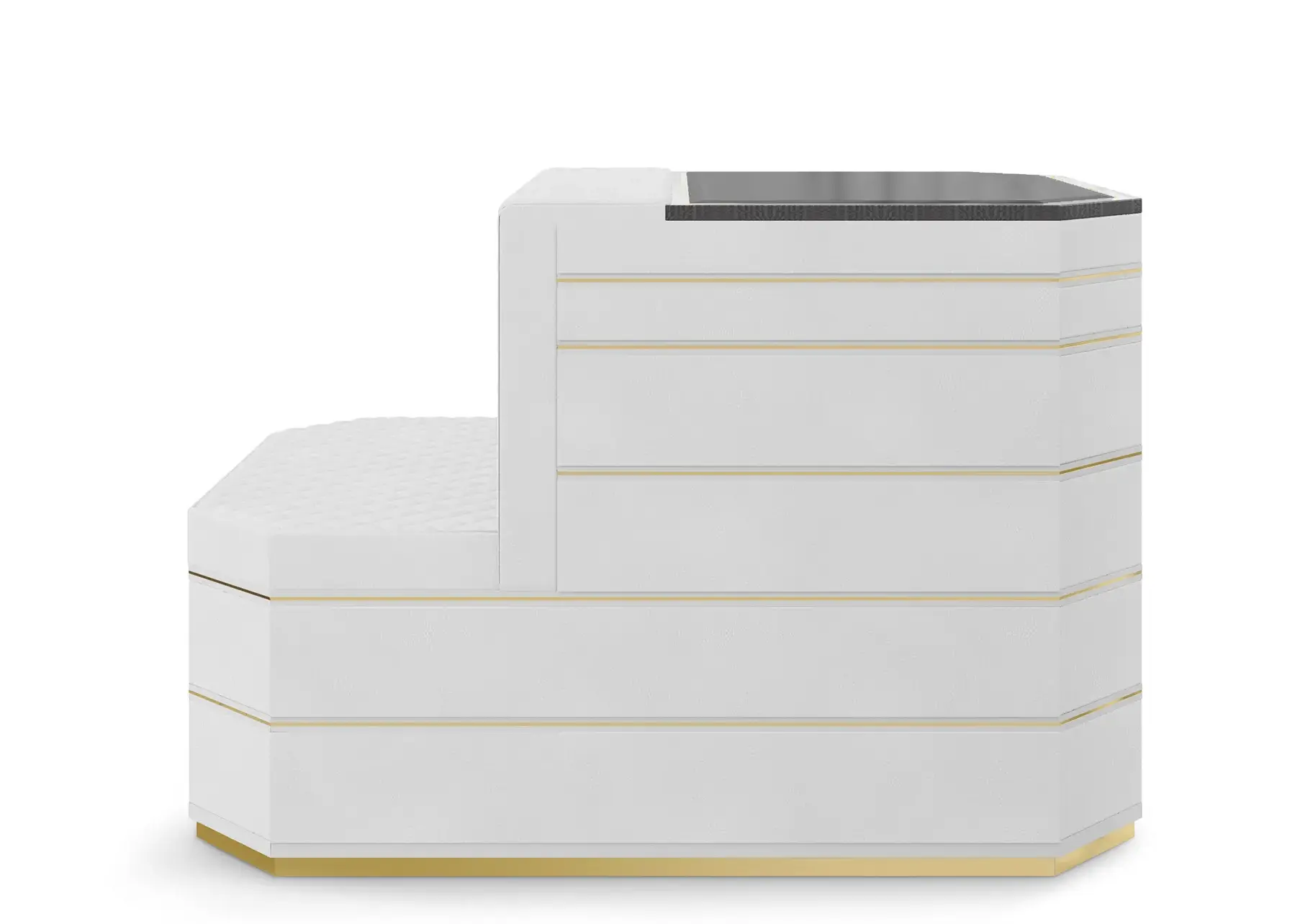 Wyspa garderobiana Cadence szara