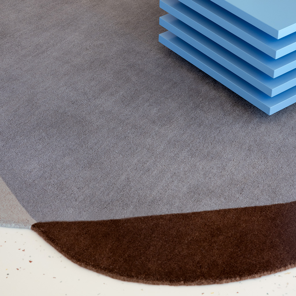 Dywan Element Chad Brown Blue | Rozmiar: 250 x 274 cm