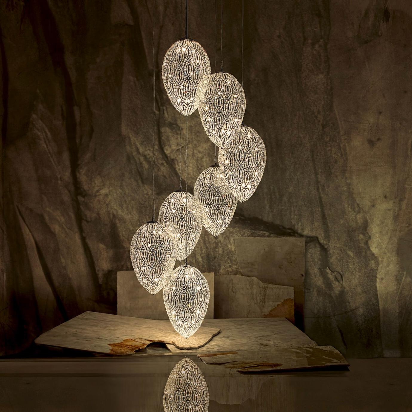 Jajowa lampa wisząca Arabesque Egg
