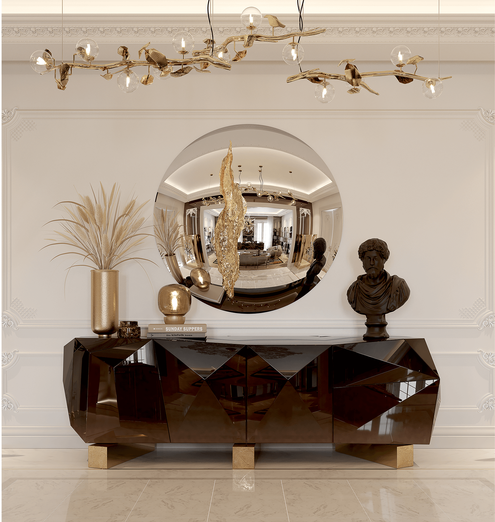 Czekoladowy kredens XL Prism