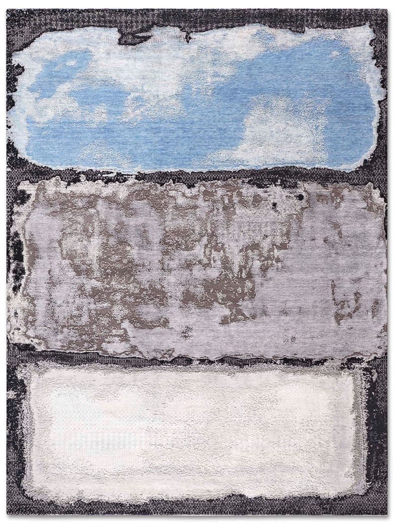 Dywan No. 15 Grass Light Blue Silver White | Rozmiar: 183 x 274 cm