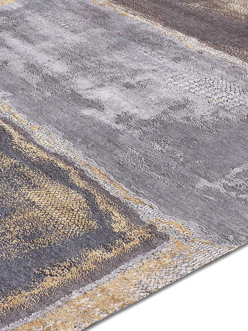 Dywan No. 15 Grass Gold Silver | Rozmiar: 122 × 183 cm