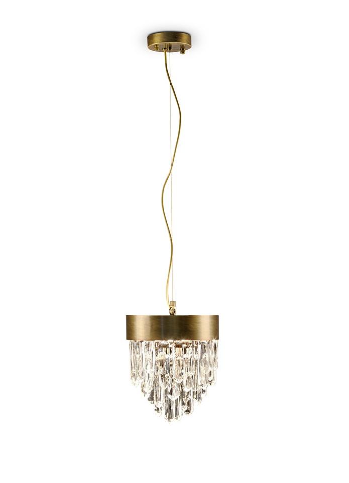 Lampa wisząca mosiężna łezka