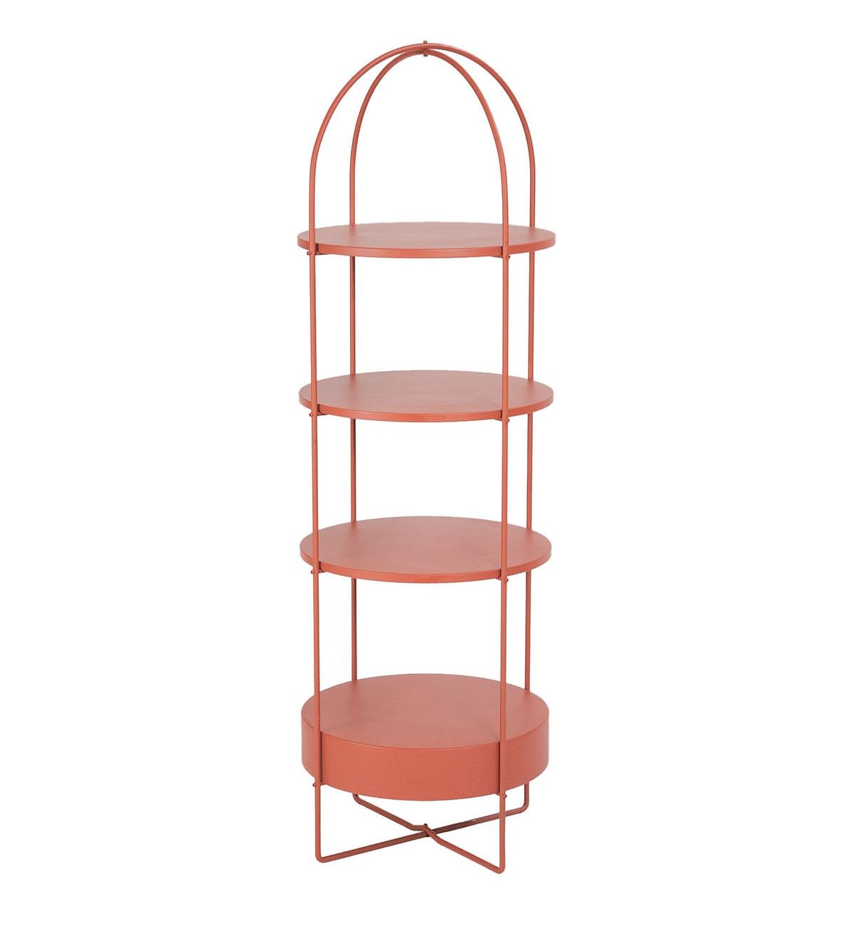 Czerwony Lakierowany Regał