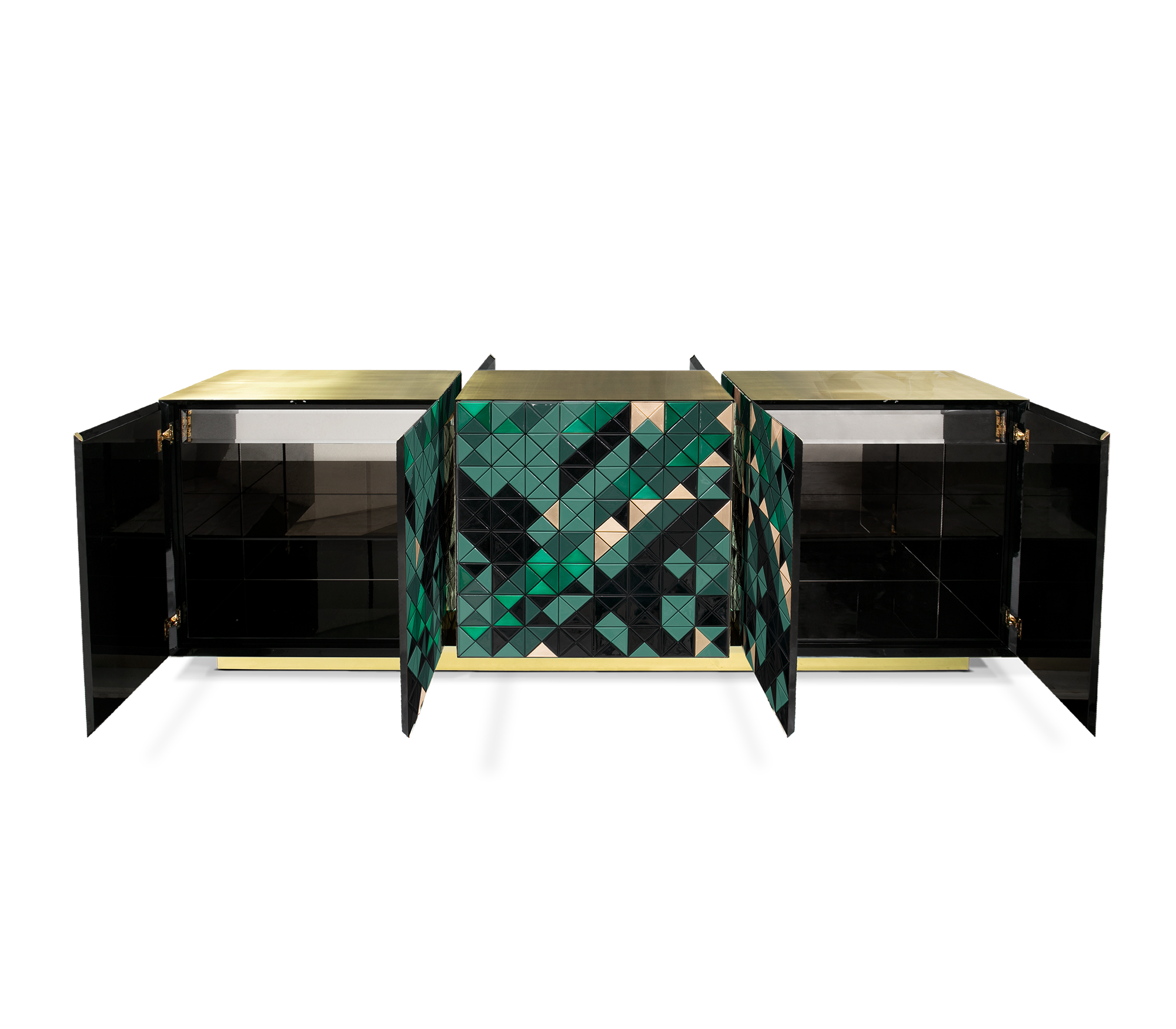 Zielony kredens Mosaic