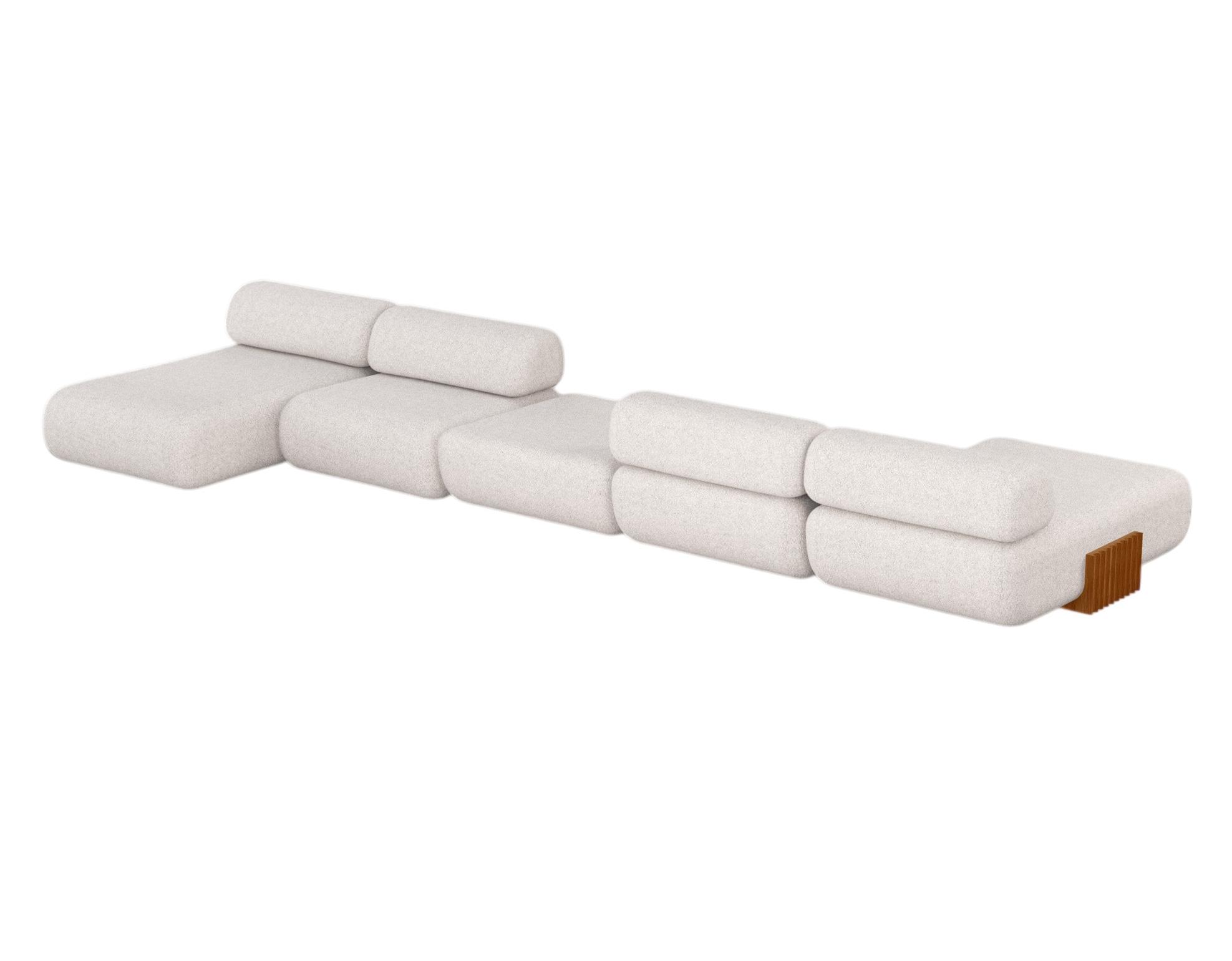 Drewniana sofa modułowa Carmel