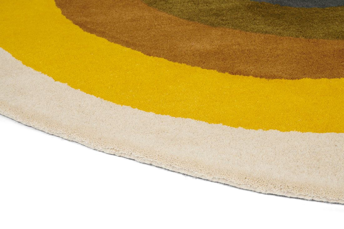 Dywan Sunflower Yellow Circle 060006 | Rozmiar: Ø 150 cm