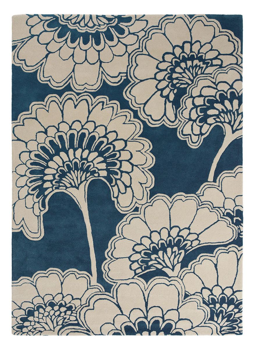 Dywan Japanese Floral Midnight 39708 | Rozmiar: 250 x 350 cm