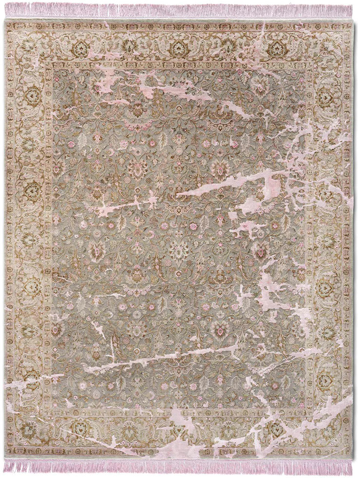 Dywan Cracks No. 41 Soft Pink | Rozmiar: 274 x 365 cm