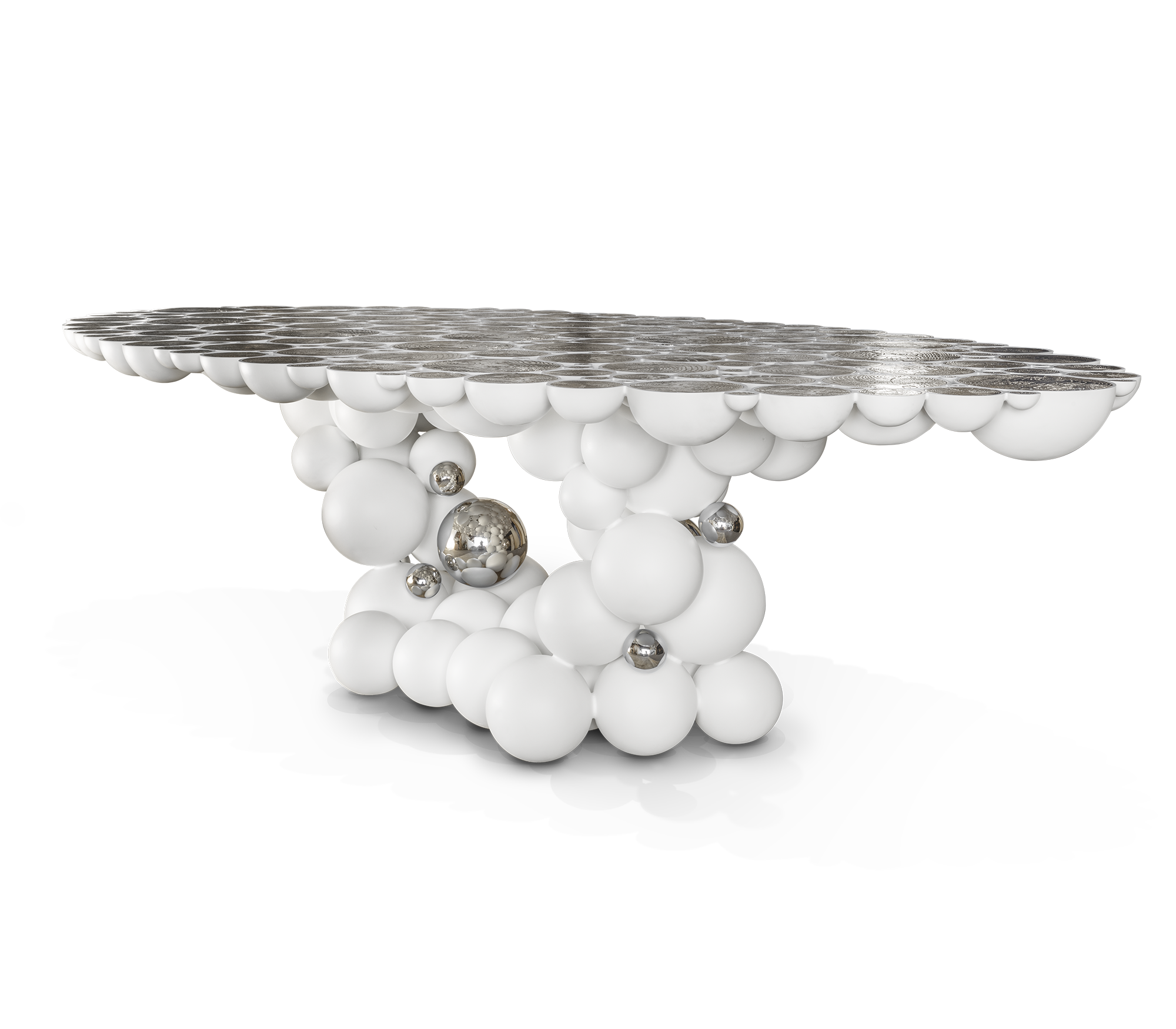 Biały stół jadalniany Orbit Luxe