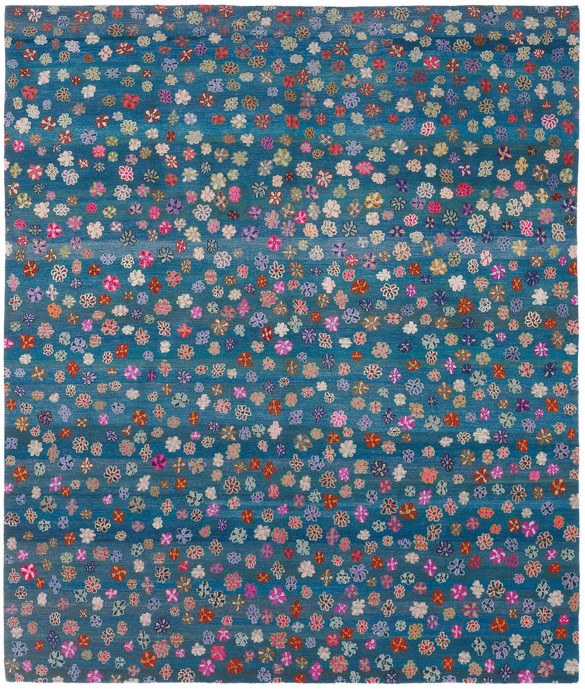 Dywan Little Flowers Bright Blue | Rozmiar: 200 x 300 cm