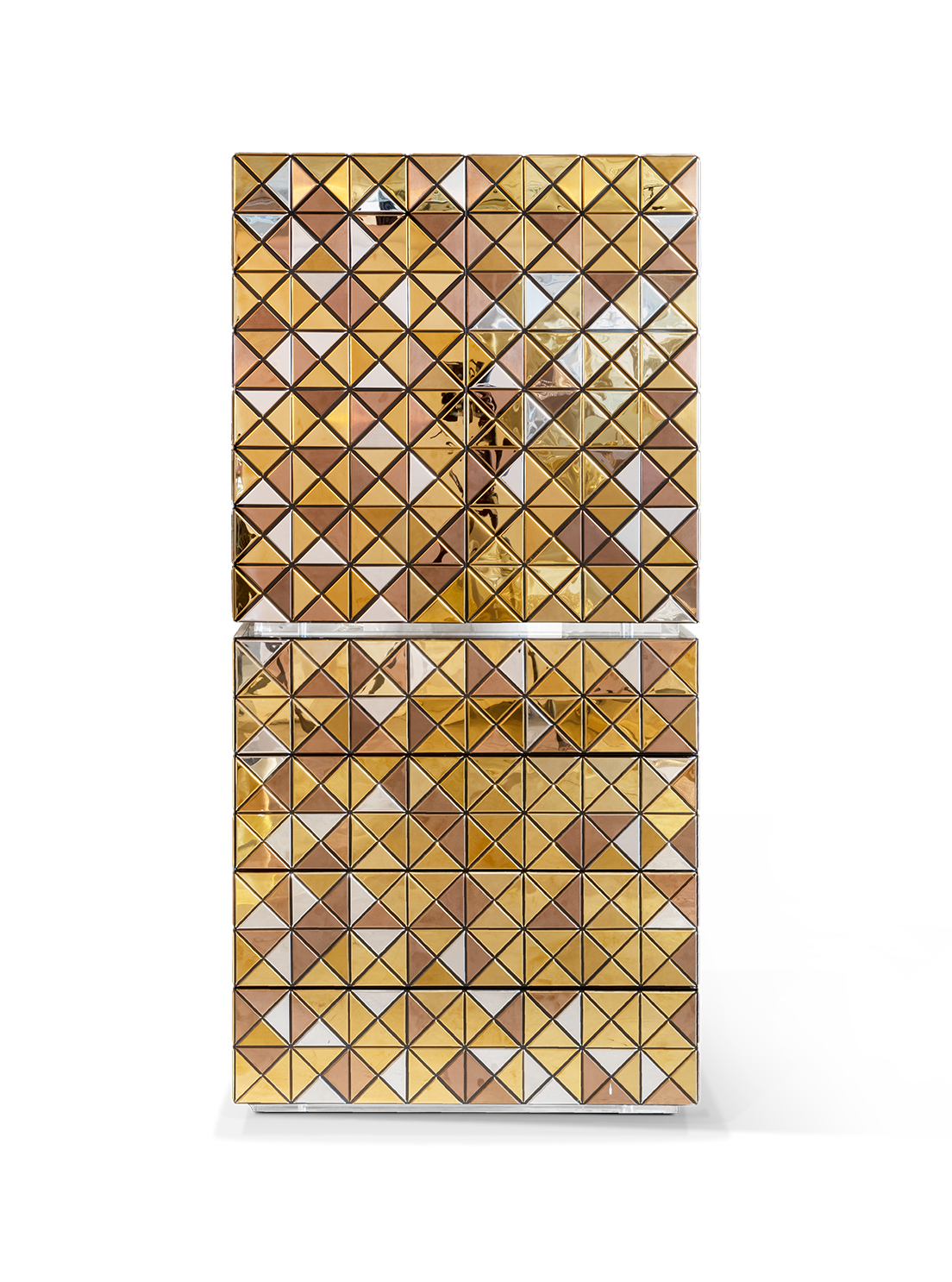 Złota szafka Mosaic II