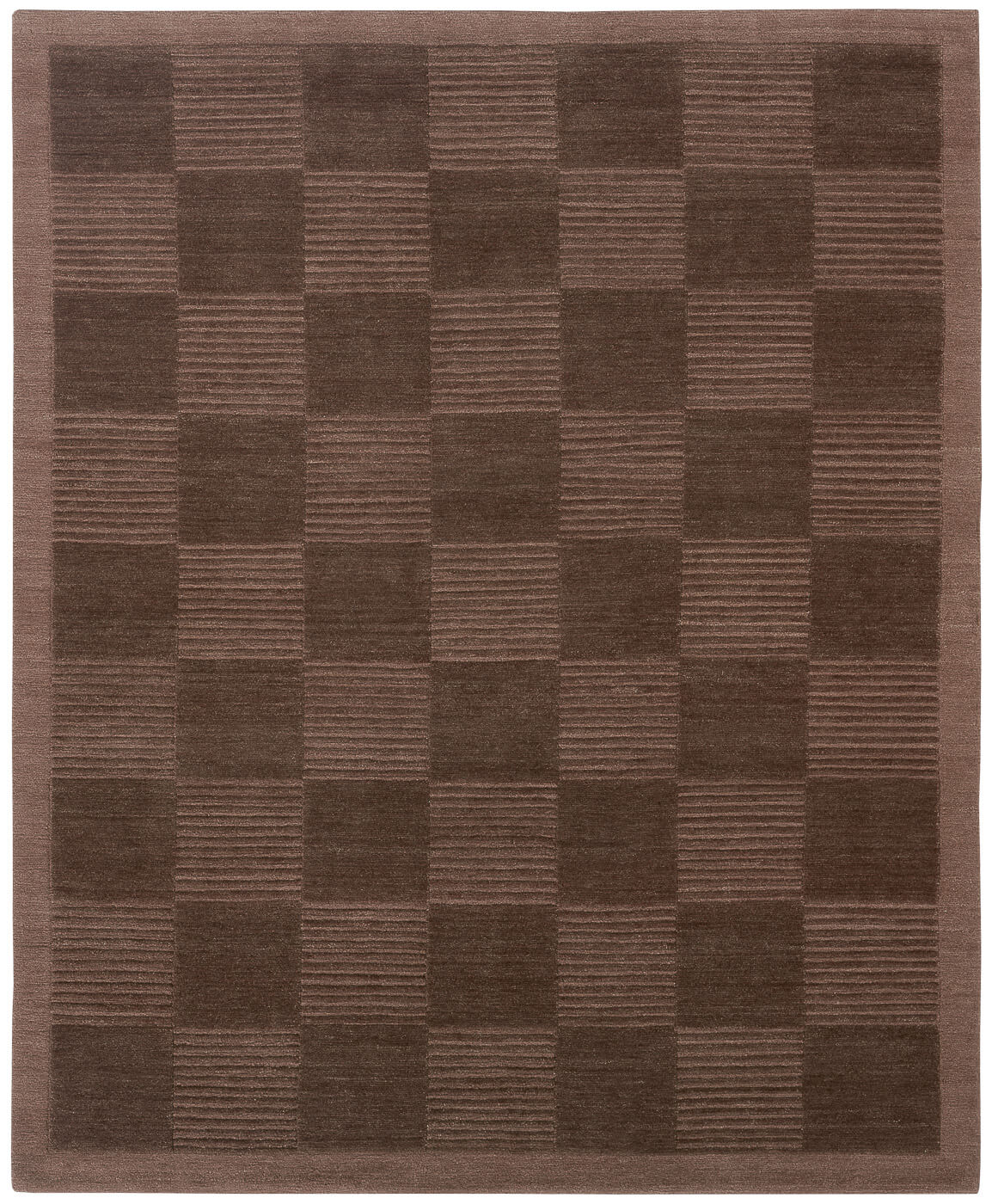 Dywan Deep Cut Border Brown | Rozmiar: 250 x 300 cm