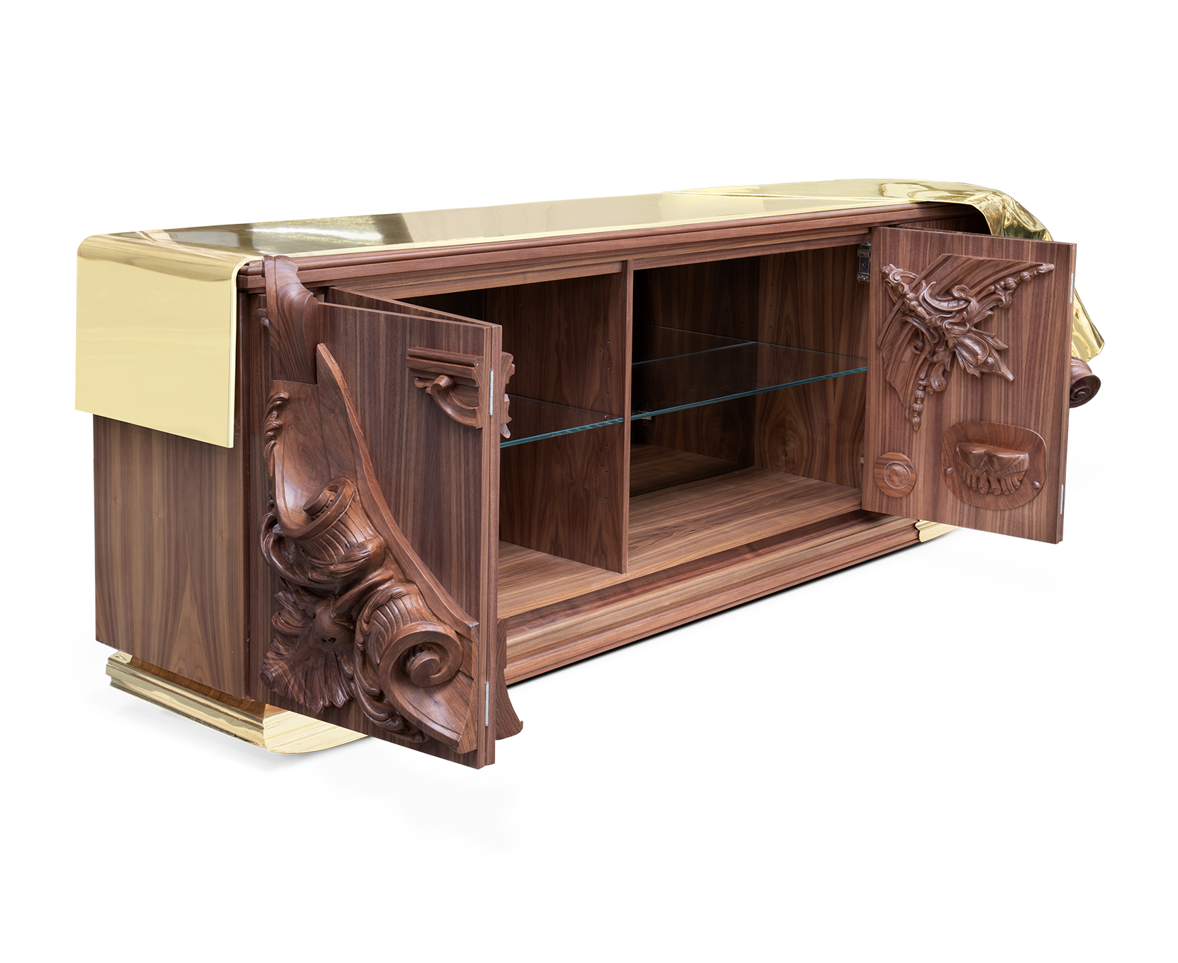 Komoda Valiant z orzecha włoskiego