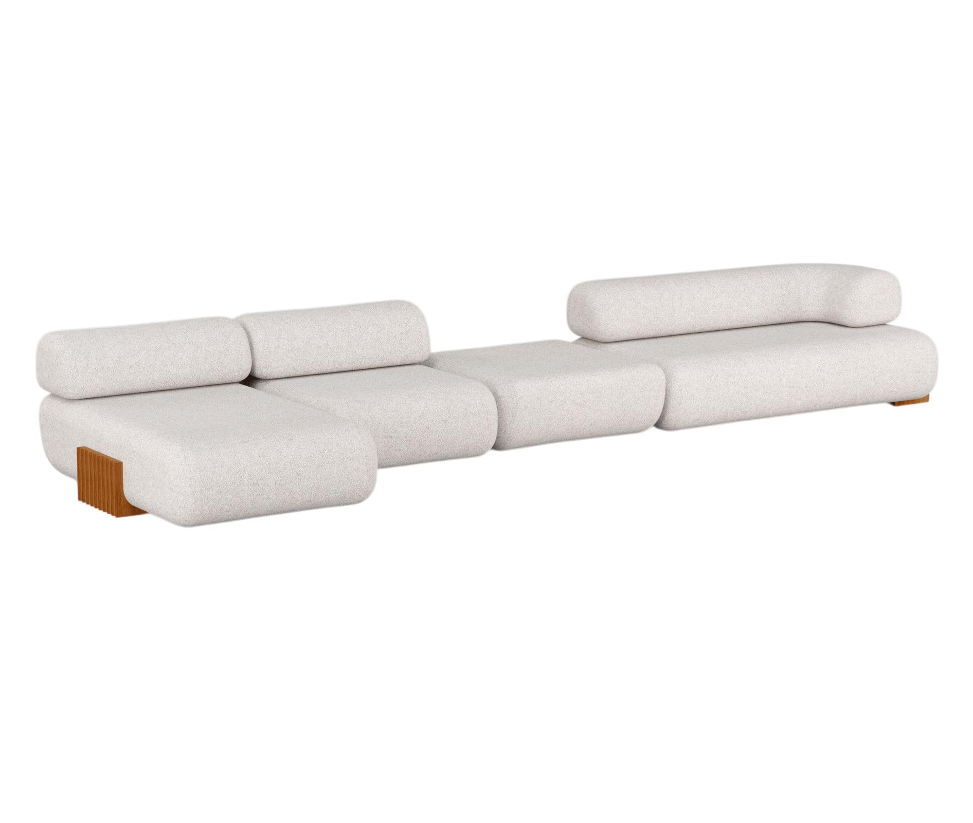 Drewniana sofa modułowa Carmel