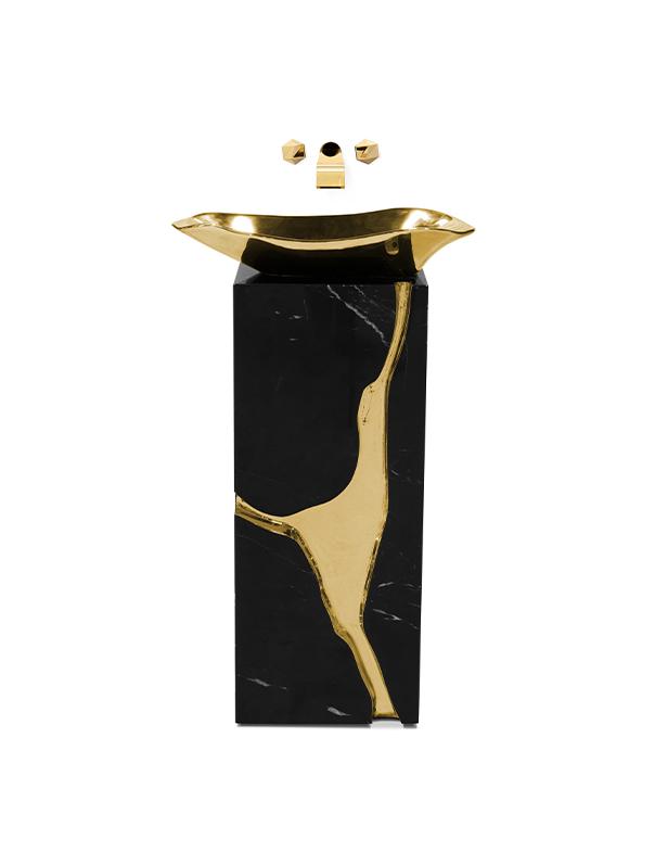 Umywalka wolnostojąca o rozbitym wzorze