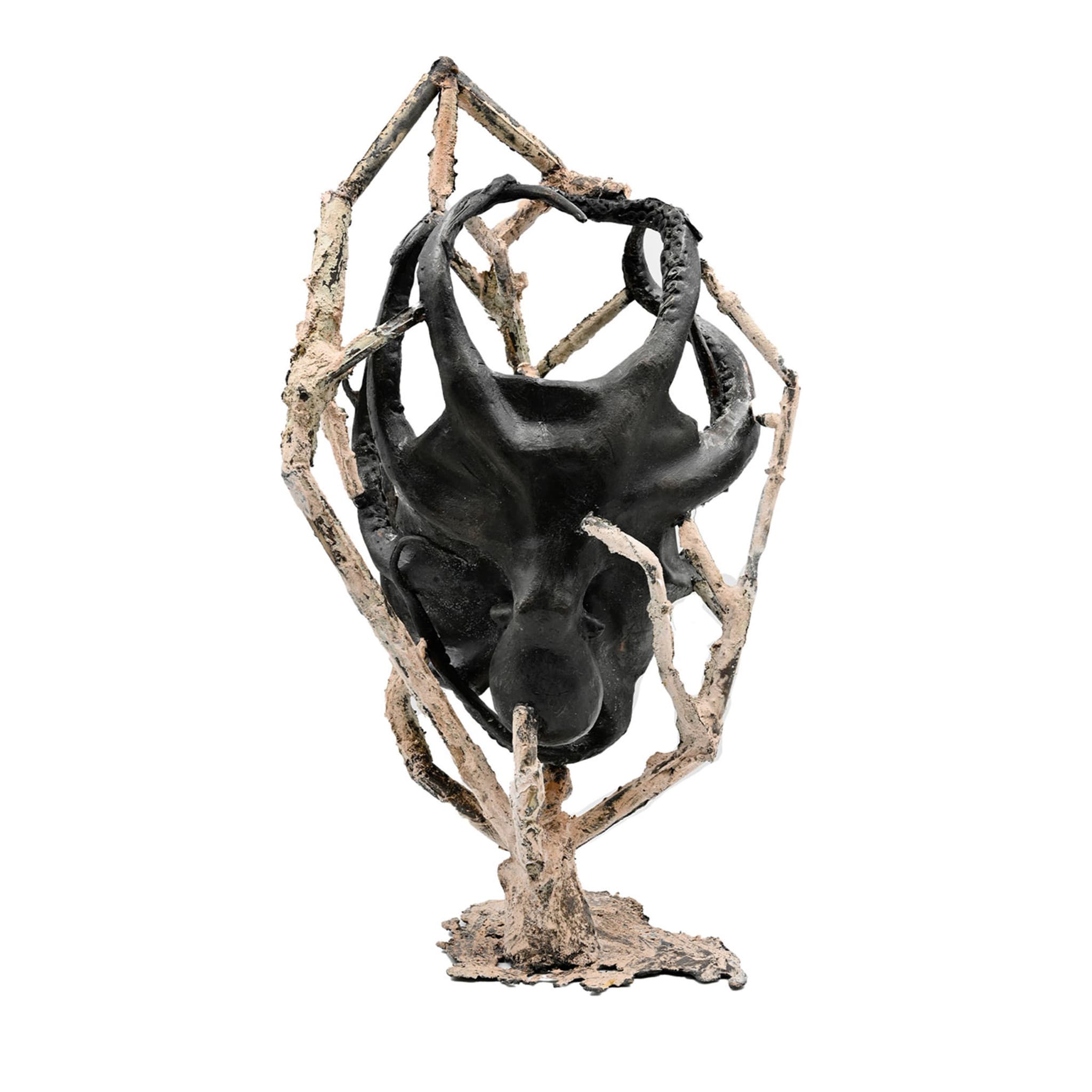 Rzeźba ośmiornicy z brązu