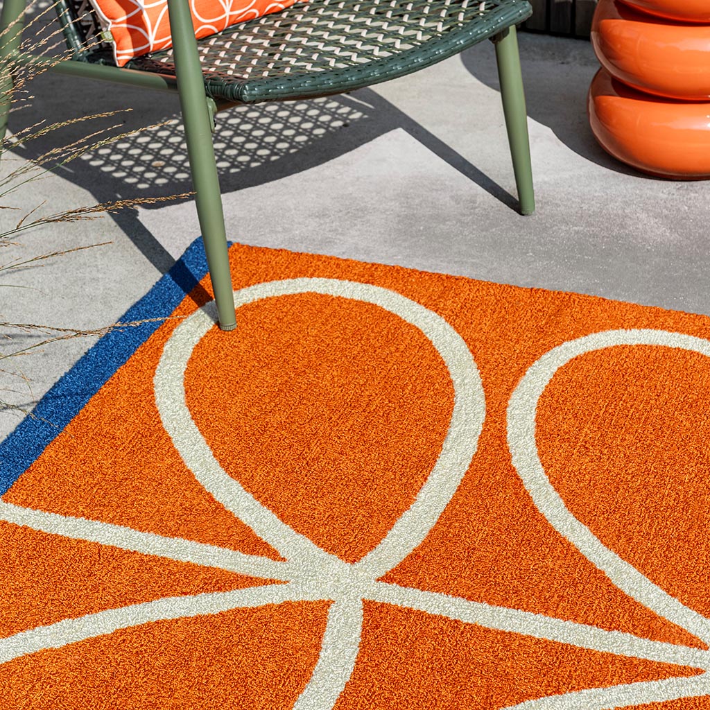 Dywan zewnętrzny Linear Stem Orange | Rozmiar: 160 x 230 cm