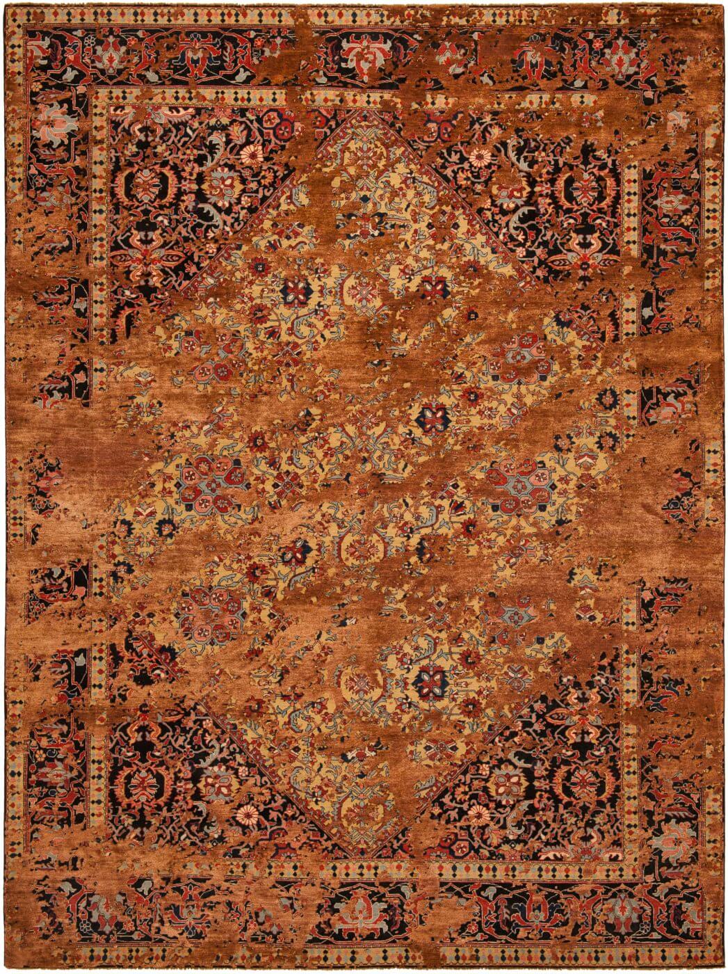 Dywan Serapi Queensbury Double Sky Yellow A 041 Silk | Rozmiar: 300 x 400 cm