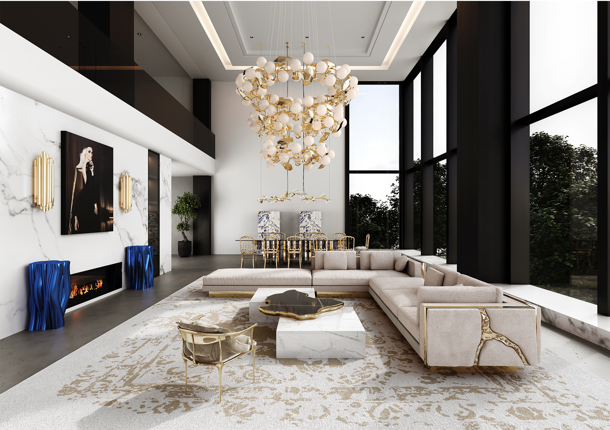 Lampa wisząca Athena Round III