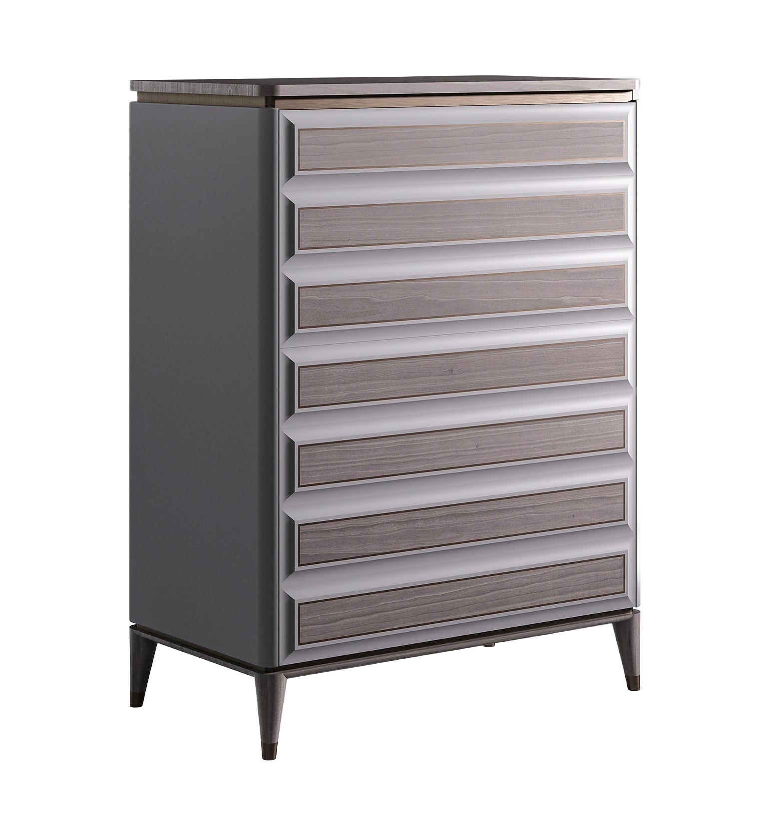 Nowoczesna wysoka komoda