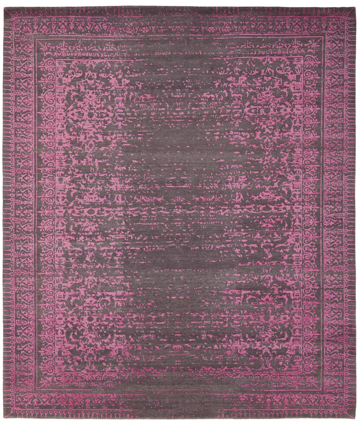 Dywan Ferrara Stomped Reverse Grey Pink | Rozmiar: 280 × 360 cm