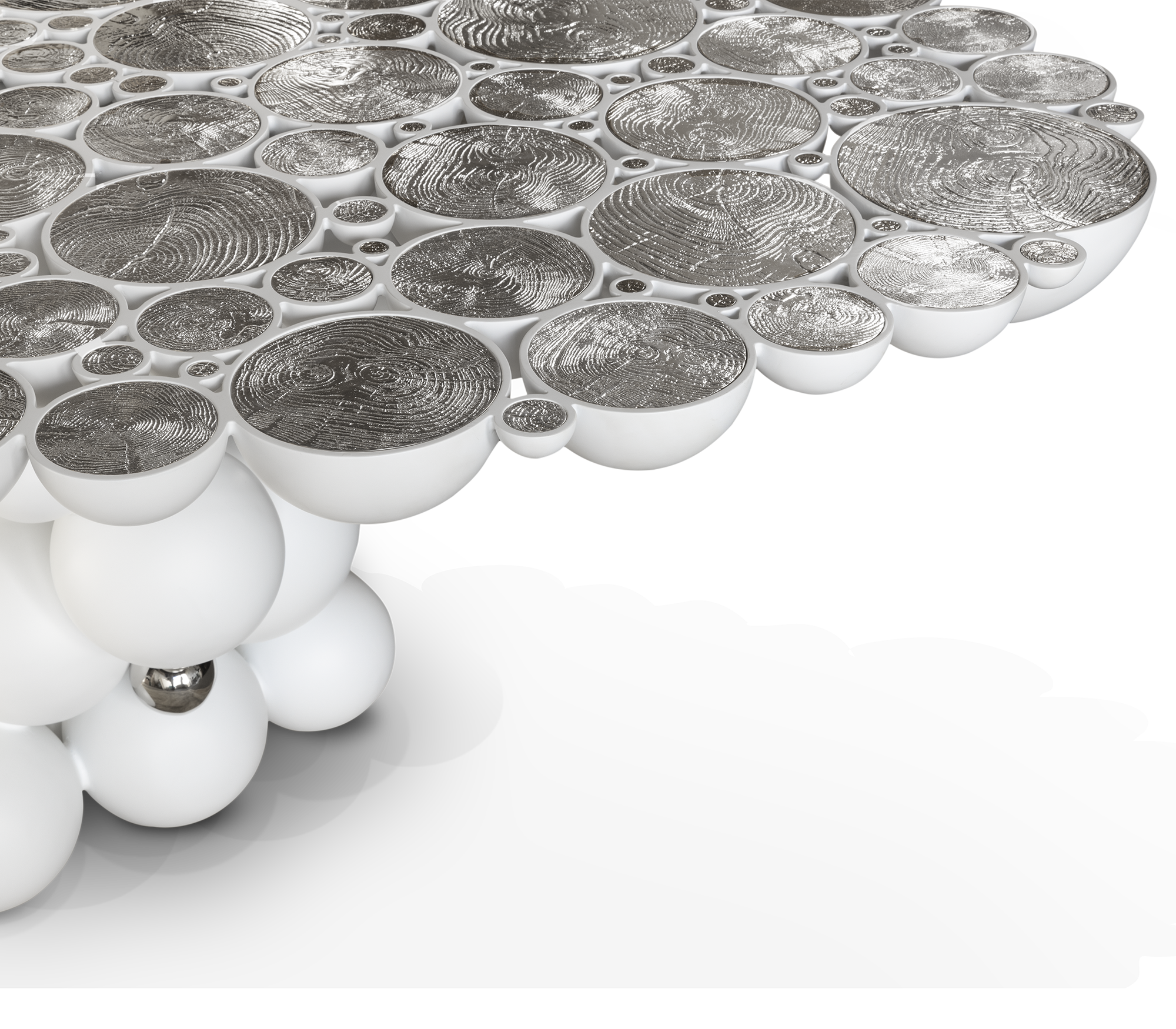 Biały stół jadalniany Orbit Luxe