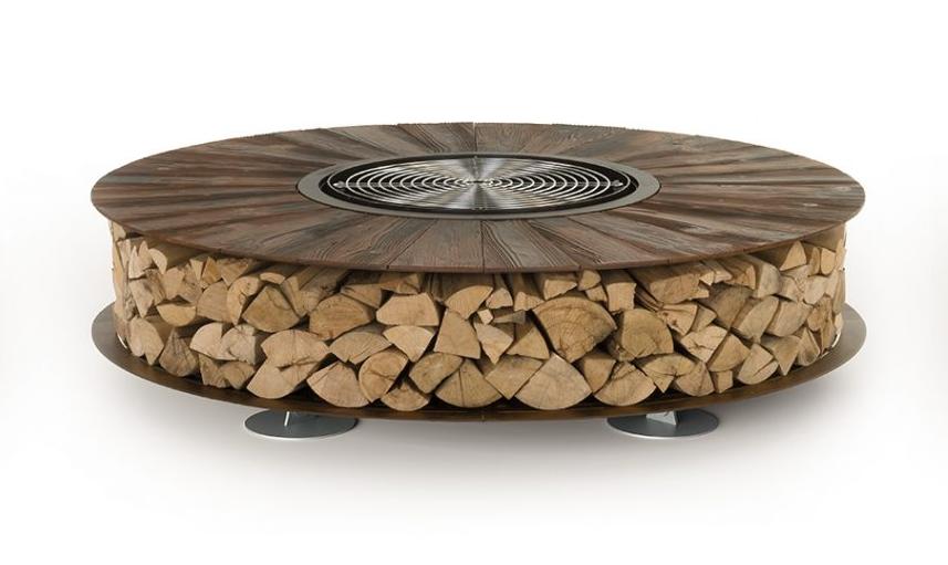 Zero Texture palenisko ogrodowe | Wykończeniowy: Iron Corten | Wymiary: Ø 300 cm