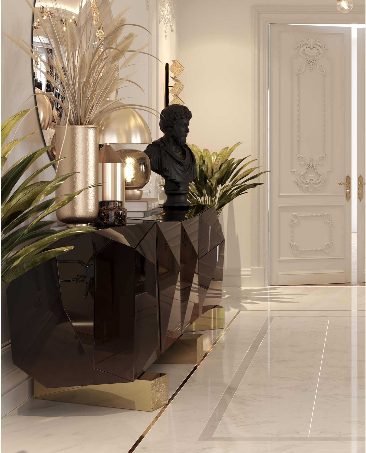 Czekoladowy kredens XL Prism