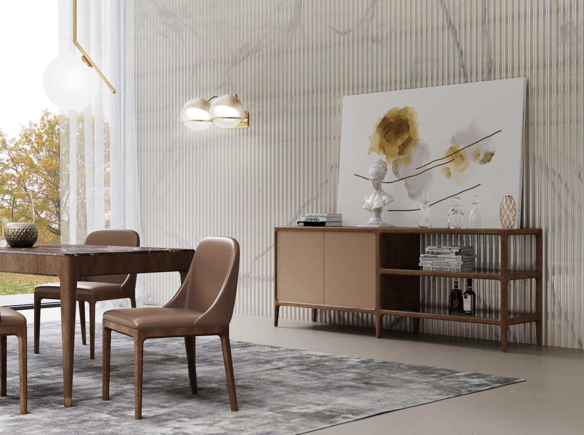 Kredens Bellagio Luxe ze skóry
