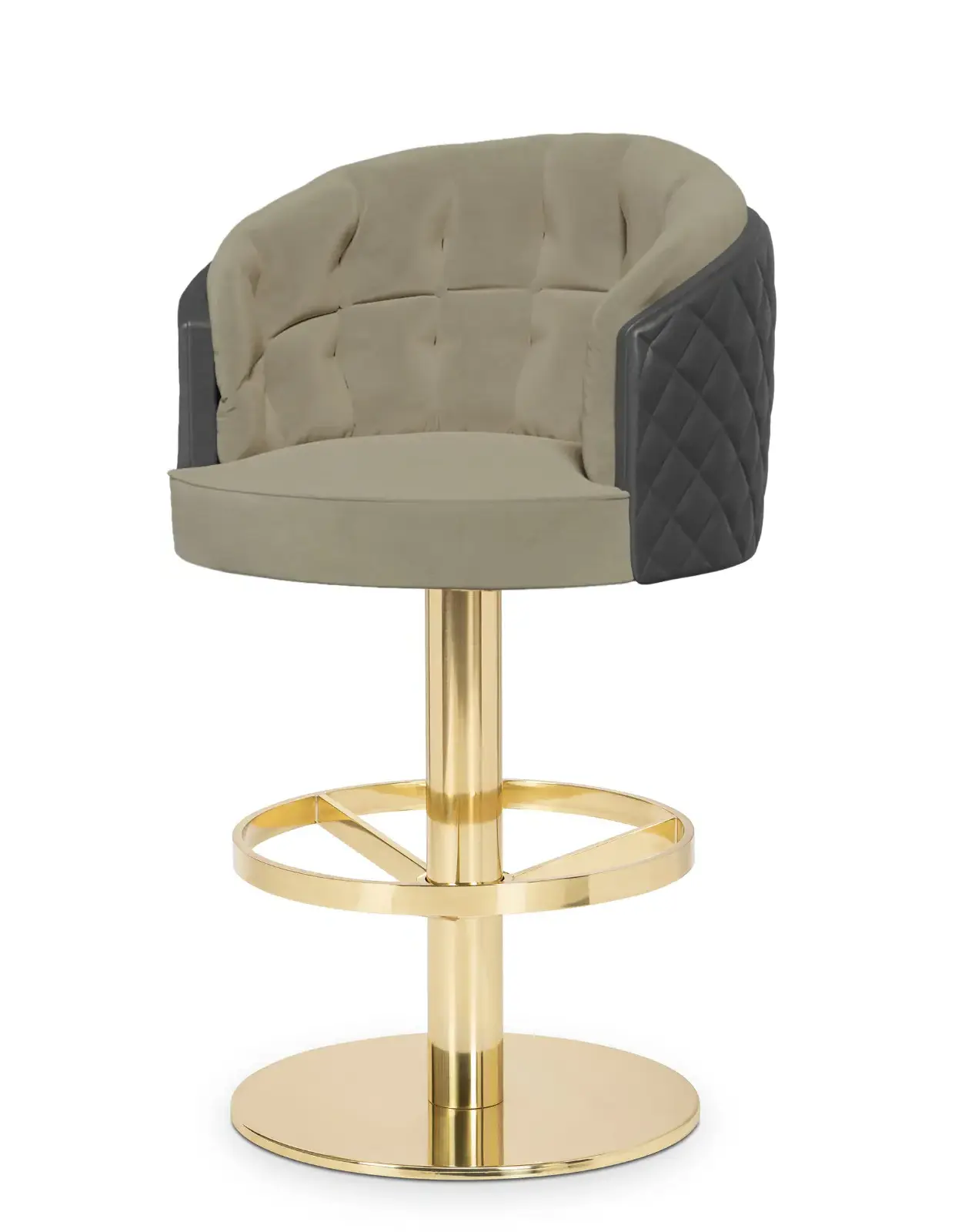 Obrotowy stołek barowy Luxe