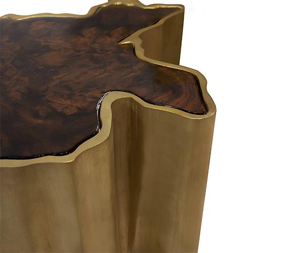 Stolik boczny z naturalną krawędzią mały