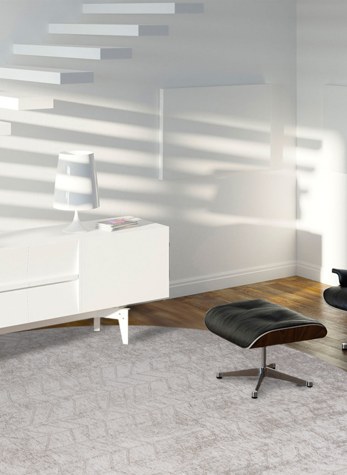 Dywan okrągły White Plains 8929 | Rozmiar: Ø 140 cm