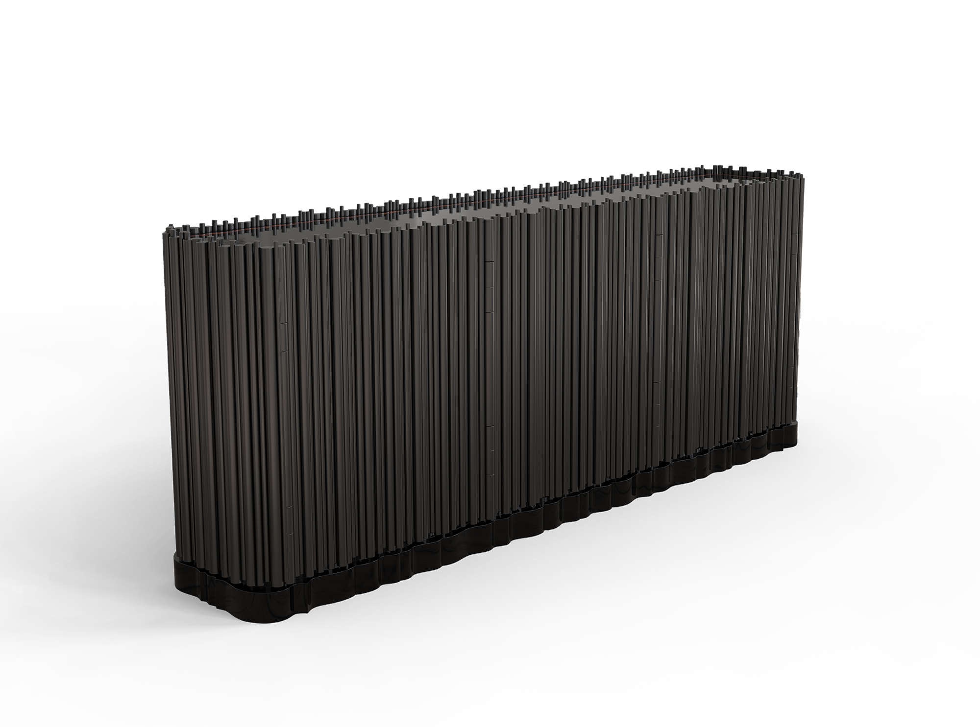 Czarny kredens Harmony Premium