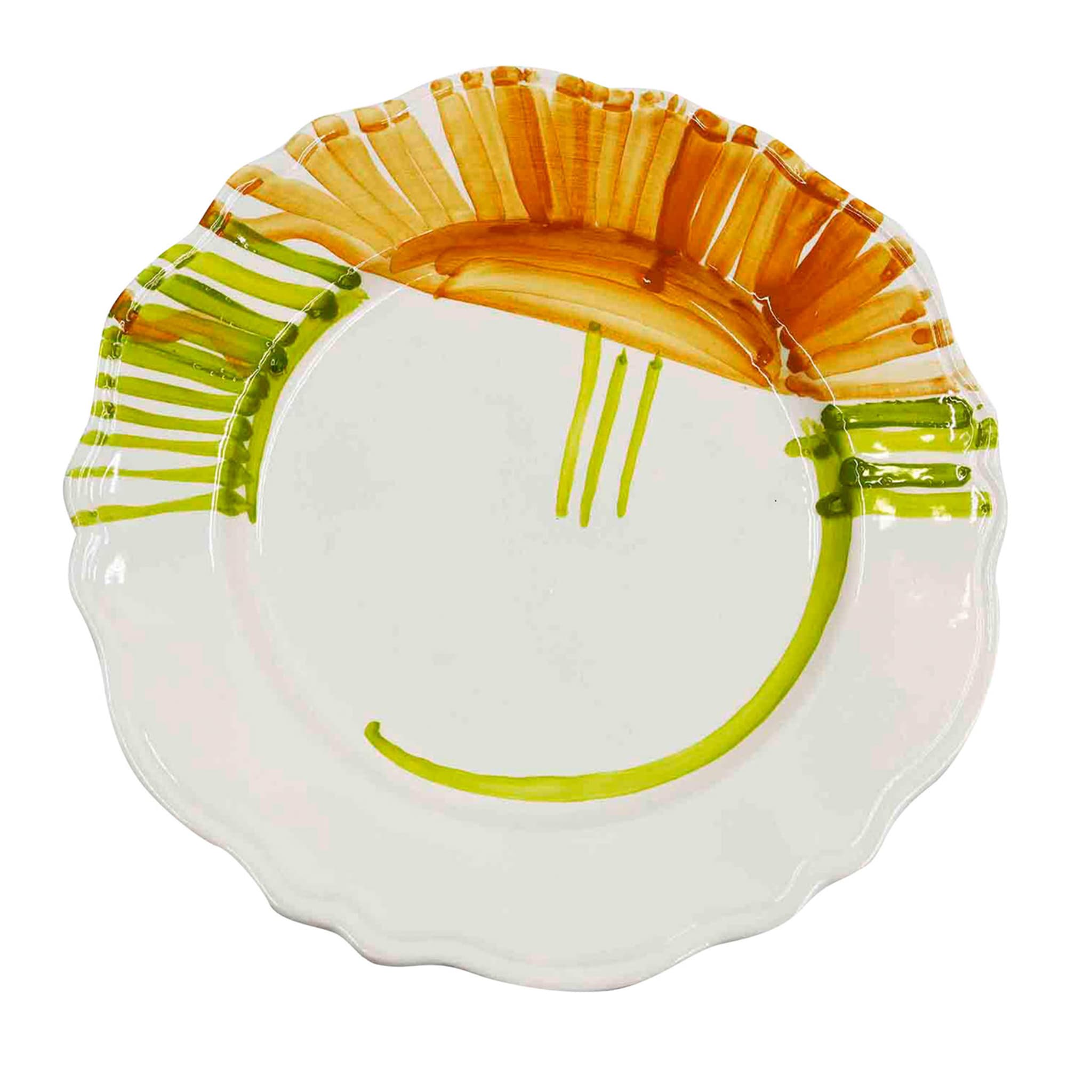 Ręcznie robiony talerz ceramiczny
